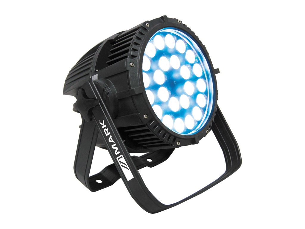 MARK PARLED 432 6 IP - FOCO PAR LED , IP65, Proyector ilum 432W. 24 x LED RGBWA+UV 18W. DMX Ch: 10. Apertura 25º.