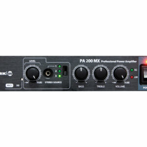 WORK PA 200 MX - Amplificador  línea 100 V. de instalación con previo profesional , 2x100W @ 8/16 Ohm, 200W (70/100V Line). Bluetooth.RJ45 (comandos RS485).