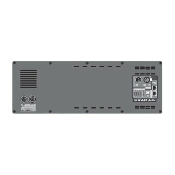 Ram Audio SB 3K - Amplificador de PA , PowerPack, Módulos Clase D con fuente de alimentación conmutada regulada y un FIR DSP de alta calidad, 2 x 1.500 W. a 2 Ohm. 2 x 750 a 4 Ohm. 2 x 400 W. a 8 Ohm. 3.000W. modo Bridge. Ethernet, Connectors 2 x RJ45