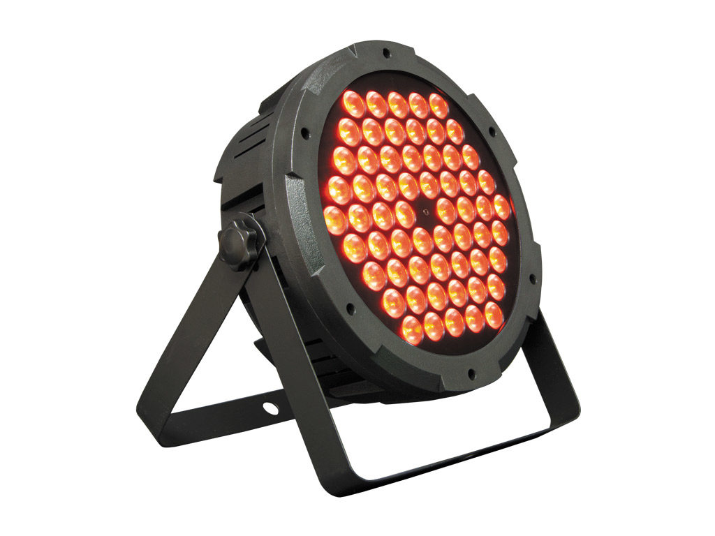 MARK SUPERPARLED ECO 85 MKII - FOCO PAR CAN FLAT , Proyector iluminación 90W. 60x LED RGB 1.5W. DMX Ch: 7. Apertura 25º.
