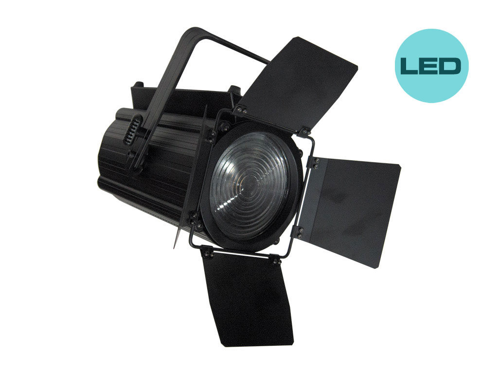 Mark - THEATRE AUTOZOOM LED 200 - Proyector tipo fresnel, que incluye 1 LED tipo COB de 200W y color blanco. 3.200K