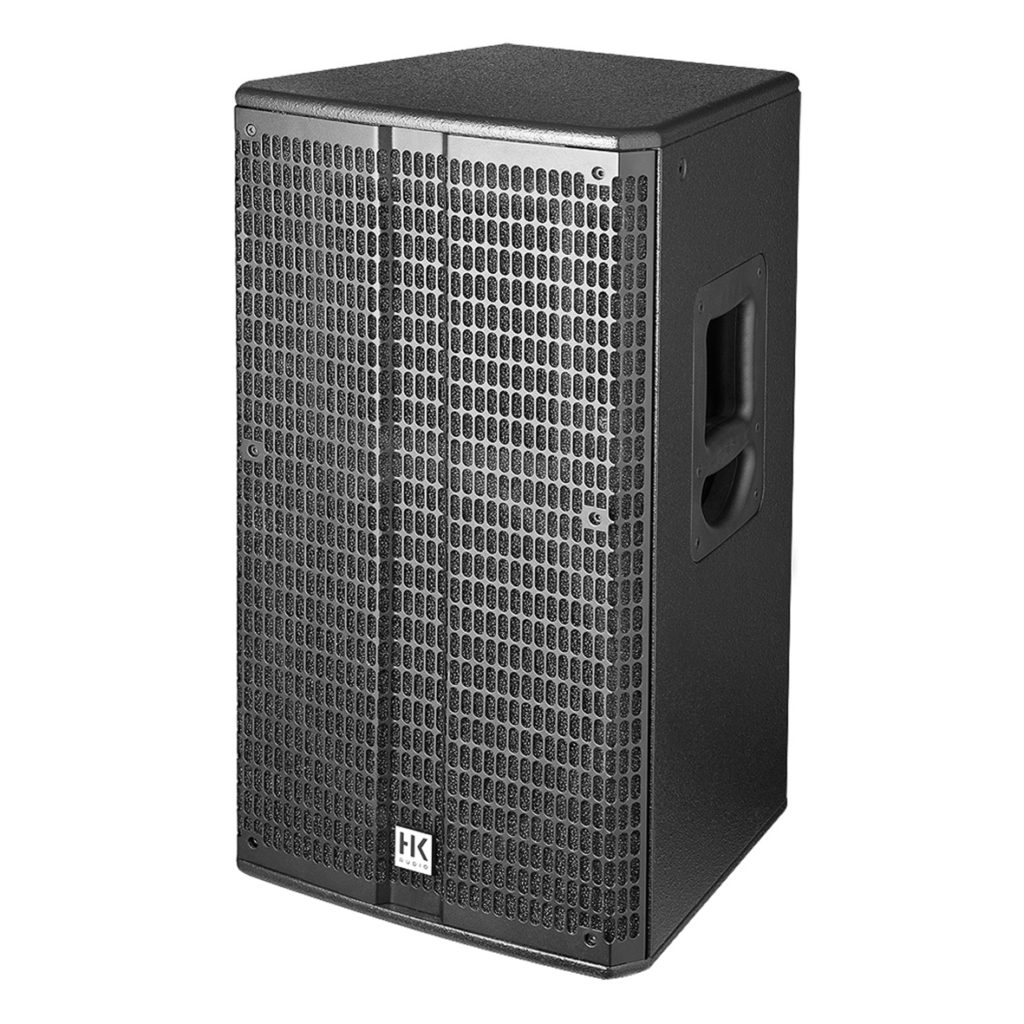HK AUDIO L5 115 F - Caja acústica pasiva de PA 15"/1", "Sistema compacto pasivo full range de 2 vías. Recinto acústico de MDF/Abedul multicapa de baja resonancia con diseño trapezoidal.