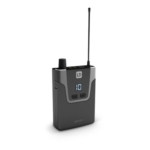 LD Systems U305 IEM R Receptor - Sistema inalámbrico de monitoreo con intra auriculares ( Receptor) El nuevo sistema de monitoreo in-ear LD Systems U 300 IEM con 12 canales UHF ofrece una excelente calidad de sonido y un amplio rango dinámico