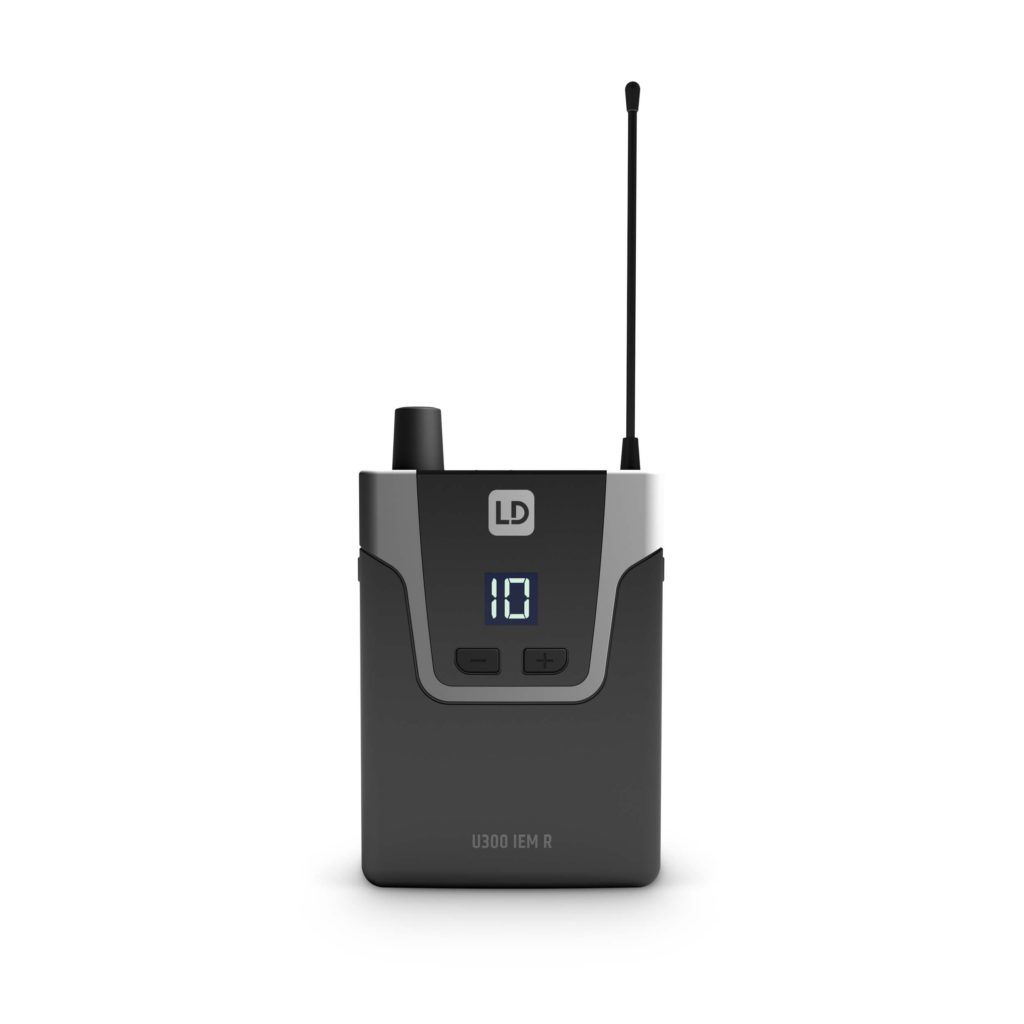 LD Systems U306 IEM R Receptor - Sistema inalámbrico de monitoreo (Receptor) para el nuevo sistema de monitoreo in-ear LD Systems U 300 IEM con 12 canales UHF ofrece una excelente calidad de sonido y un amplio rango dinámico en 584 MHz - 608 MHz, 655 MHz - 679 MHz, 823 MHz - 832 MHz + 863 - 865 MHz , 470 MHz - 490 MHz o 514 MHz - 542 MHz.