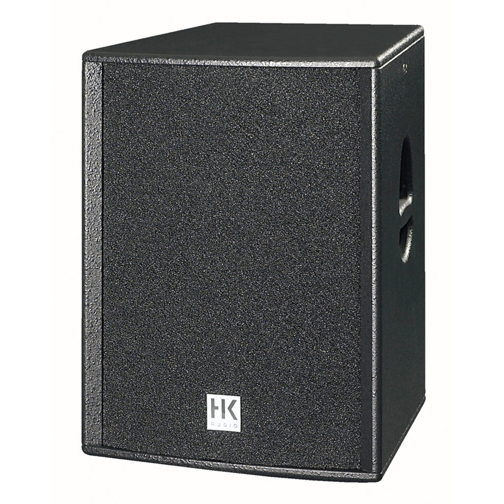 HK AUDIO PR:O 15 - Caja acústica pasiva PA 15"/1" , "Sistema full range de 2 vías 15"/1" pasivas. Recinto acústico de MDF con diseño trapezoidal.