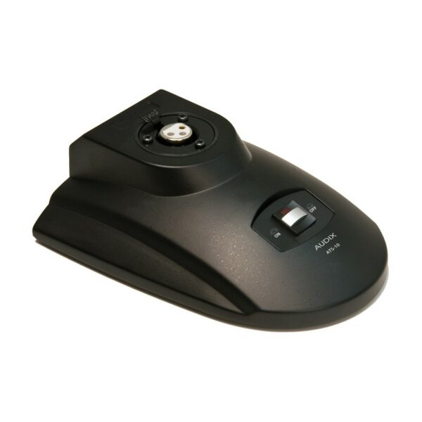 AUDIX ATS10 -  Micrófono (Base ) para conferencia , pódium de flexo . MICROPOD, con pulsador ON/OFF y LED indicador de estado.