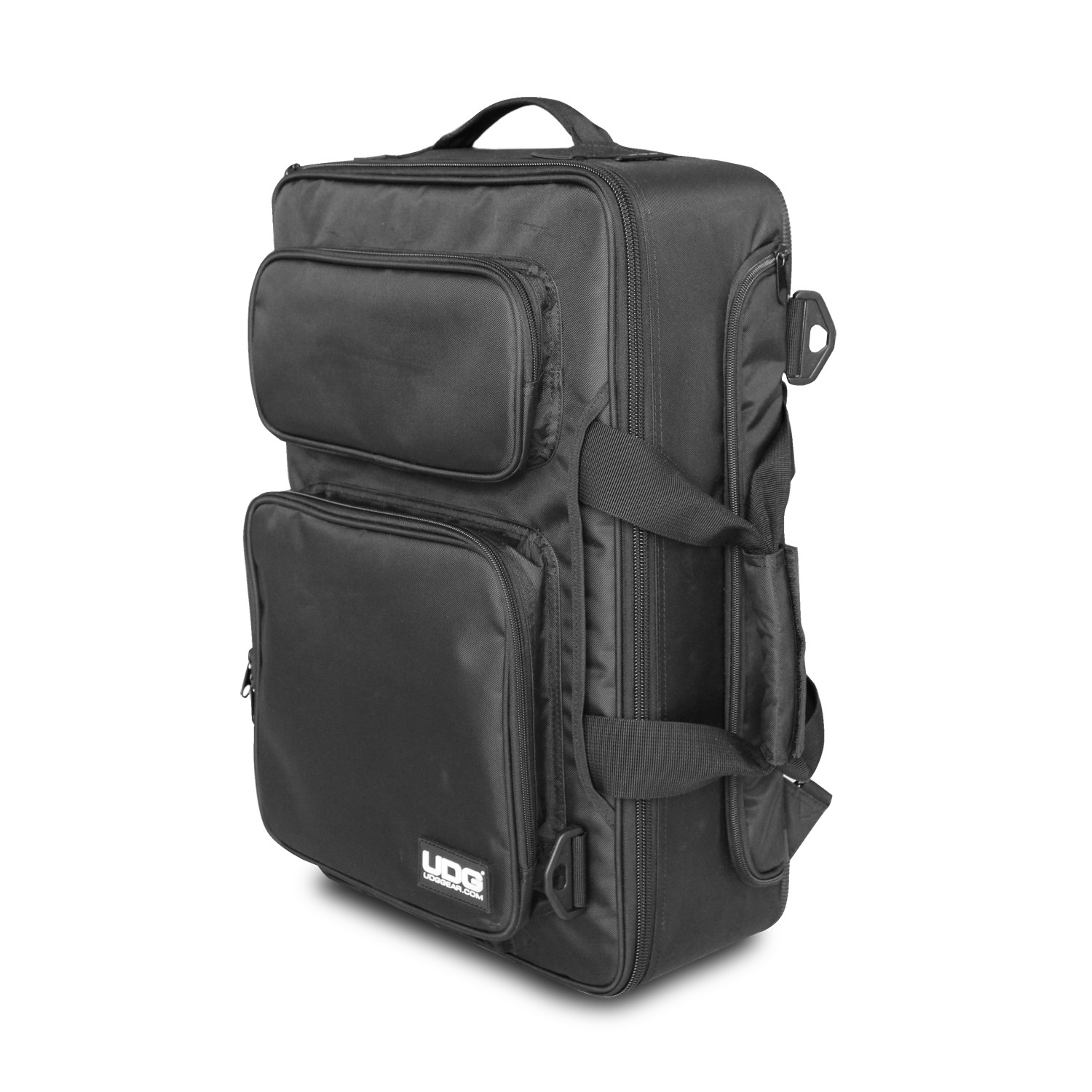 UDG U9103BL/OR – Mochila maleta acolchada de controladoras DJ medianas,  para proteger y transportar de cuatro formas diferentes. – db-systems