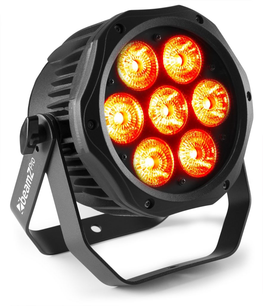 BEAMZ Profesional  BWA410 - FOCO PAR LED  IP65 , 7x10W. RGBW, Acabado exterior en aluminio