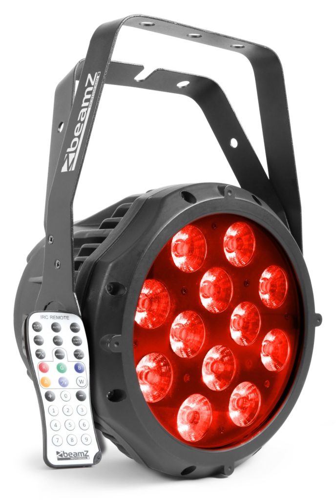 BEAMZ Profesional  BWA412 - FOCO PAR LED IP65 , 12x18W. RGBWA-UV de alta eficiencia, acabado exterior en aluminio.