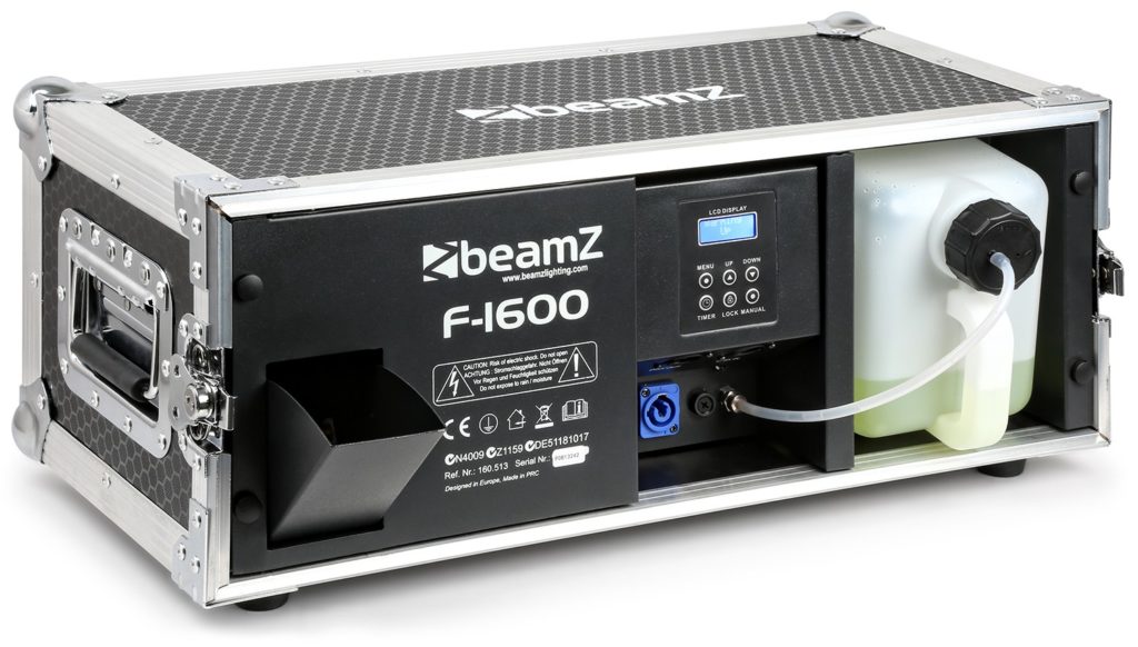 BEAMZ F1600 - MAQUINA DE NIEBLA PROFESIONAL EN FLIGHTCASE