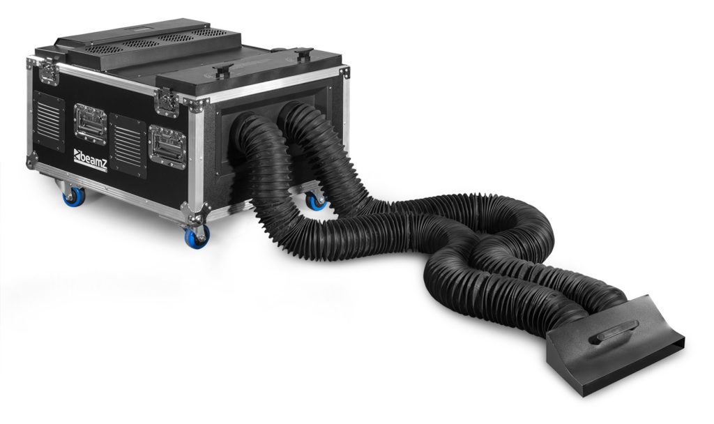 BEAMZ Profesional LF6000 - MÁQUINA DE HUMO BAJO compacta con tecnologia ultrasónica y no hielo seco