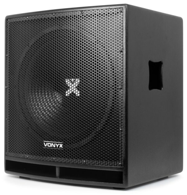 Vonyx audio SWP15 PRO - SUBWOOFER ACTIVO PA 15", 400W.RMS / 800W. MAX, con filtro pasa bajos ajustable entre 40Hz y 250Hz.