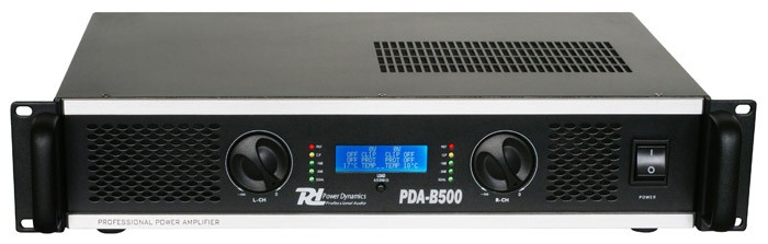 POWER DYNAMICS AUDIO PDA-B500 – AMPLIFICADOR PA, etapa de potencia  profesional, potencia de salida 250/500 a 8/4 Ohm. – db-systems