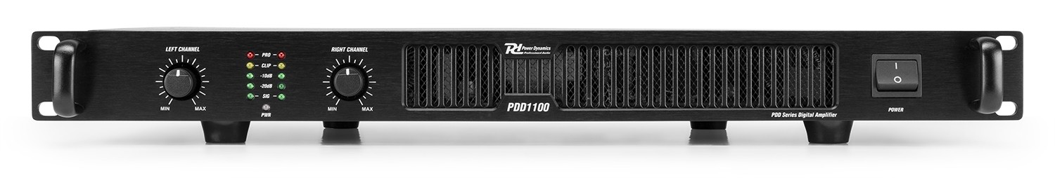 POWER DYNAMICS AUDIO PDD1100 - AMPLIFICADOR DIGITAL PA PRO etapa de potencia, 2 X 550W. a 4 Ohm, 2x 800W. a 2 Ohm, 2x350W. a 8 Ohm. - Imagen 2