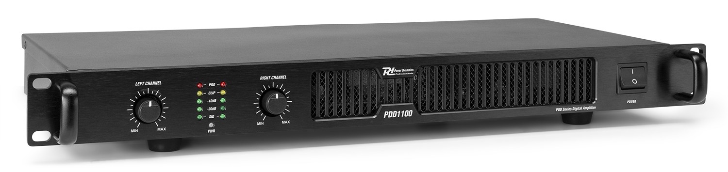 POWER DYNAMICS AUDIO PDD1100 - AMPLIFICADOR DIGITAL PA PRO etapa de potencia, 2 X 550W. a 4 Ohm, 2x 800W. a 2 Ohm, 2x350W. a 8 Ohm. - Imagen 5