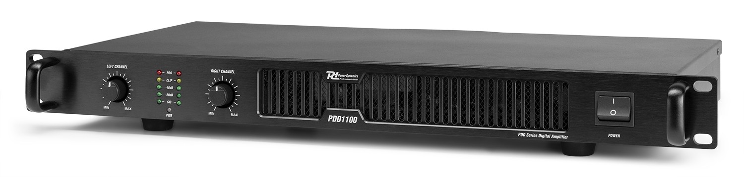 POWER DYNAMICS AUDIO PDD1100 - AMPLIFICADOR DIGITAL PA PRO etapa de potencia, 2 X 550W. a 4 Ohm, 2x 800W. a 2 Ohm, 2x350W. a 8 Ohm. - Imagen 6