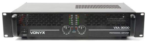 Vonyx PA AMPLIFICADOR VXA-3000 - Amplificador PA, etapa de potencia 2 X 1500W, Etapa de potencia con tecnología SMT