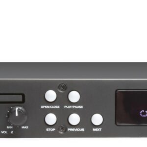172708_front Power Dynamics PDC150 - REPRODUCTOR DVD DE 1 Unidad de rack 19", reproducción disponibles? BT Streaming, CD, DVD, USB.