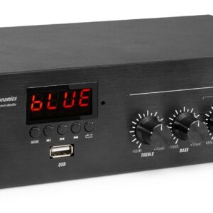 952078_side1a POWER DYNAMICS AUDIO PDM45 - Amplificador línea 100V mezclador con BT y reproductor multimedia 45W, para instalaciones.