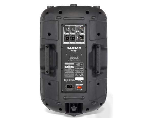 SAMSON AURO X12D - Caja activa de PA 12",compacta, amplificación Clase D. LF: 400W cont. HF: 100W cont (1000W pico). 1 x 12"" y 1 x 1.34"". EQ Contour y selector HPF. Volumen salida con indicador de pico. Tecnología DSP integrada. - Imagen 3