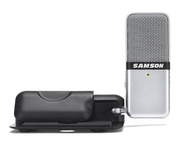 SAMSON GO MIC CLIP ON USB MIC - Micrófono de condensador portátil. Salida de auriculares. No necesita drivers. Incorpora clip / soporte para ubicar en la pantalla de ordenador o en sobremesa. - Imagen 6