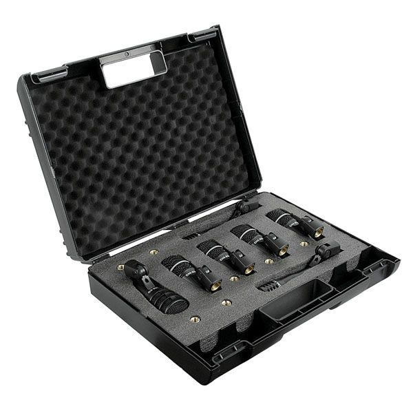 DAP DK-7 - Micrófonos dinámicos, Juego, pack de 7 micros para instrumentos/batería.