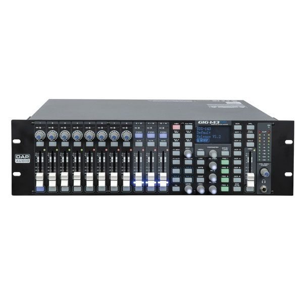 DAP GIG-164CFX - Mesa de mezclas analógica PA , de 16 canales para sonido  en vivo, incluye dinámica y procesador de sonido digital (DSP) Mesas de