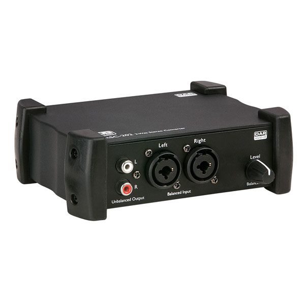 DAP ASC-202 - Convertidor estéreo de 2 vías, convierte señales provenientes de RCA estéreo no profesionales en señales profesionales de línea balanceadas a través de XLR y viceversa.