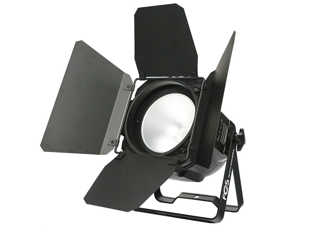 FOS PAR COB 200W LED UV - UV COB led par 200watt fuente de led UV, ángulo de led: 60 °. Barndoor incluido.