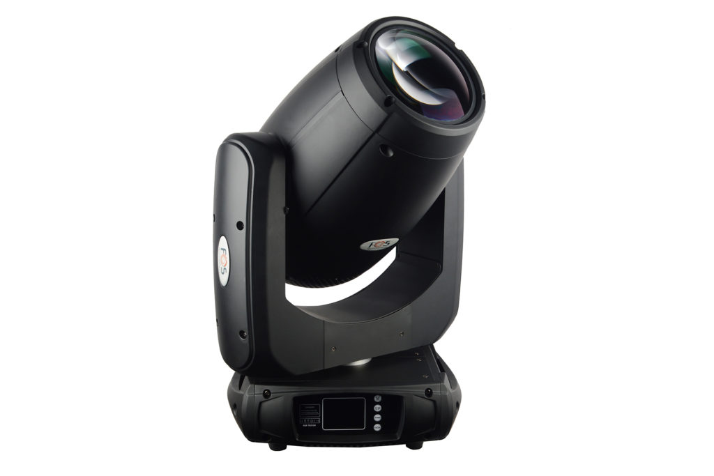 FOS TRITON - Cabeza móvil Beam/Spot/Wash profesional. 360W LED blanco de alta luminosidad. 9300lux@2.5m. Apertura de haz de 3°-36 °. Zoom motorizado de 10-60 ° en modo frost. Linear CMY+CTO.