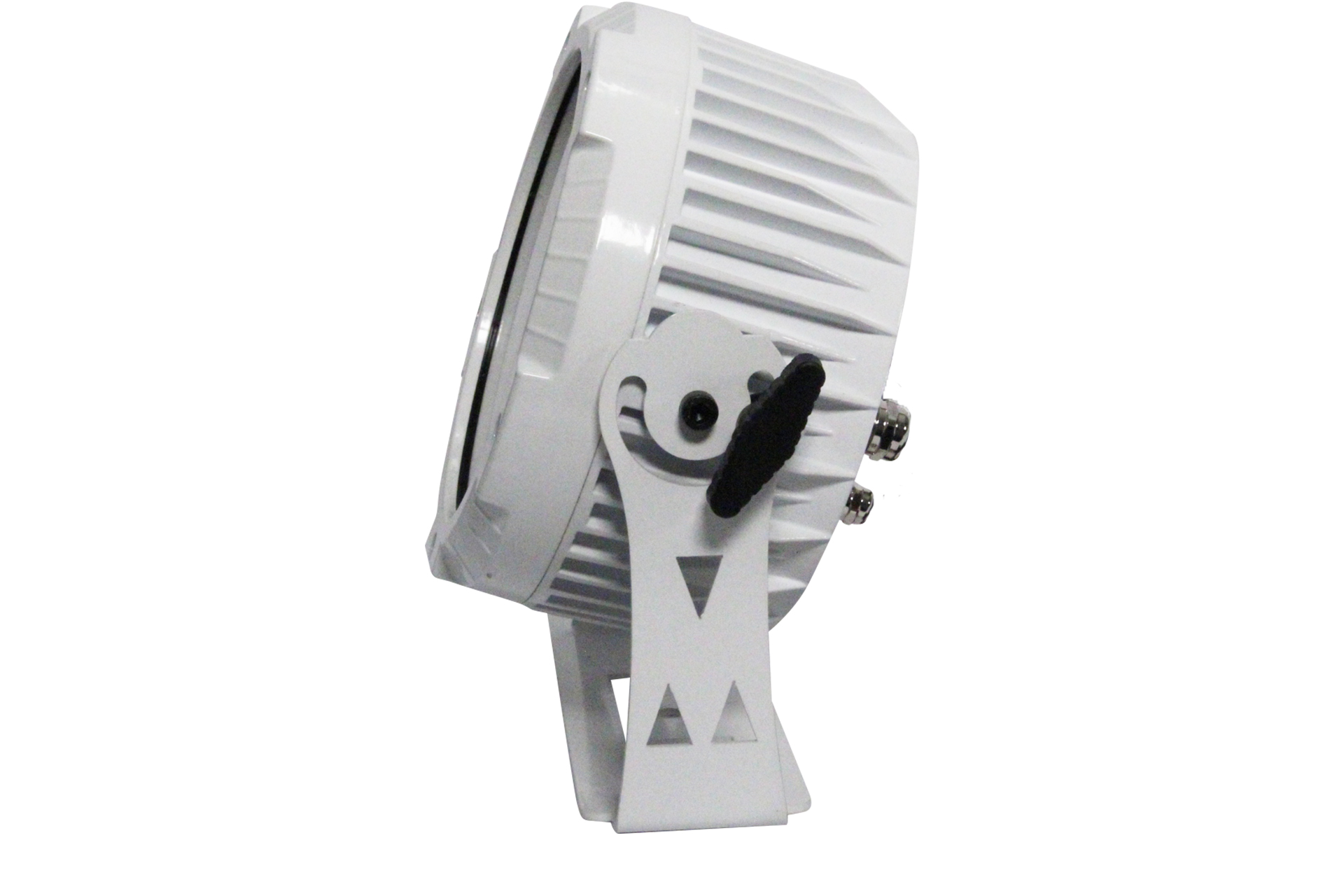 FOS PAR 18X10WPRO IP65 PEARL - Carcasa de aluminio blanco resistente a la intemperie led par con conectores IP, Apertura del haz: 30 °, 18 LED RGBW 10w (4in1) Atenuador: 0-100% efecto stop / estroboscópico, aluminio 4kg, sistema de refrigeración silencioso. - Imagen 2