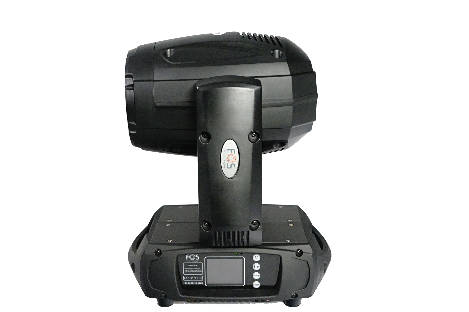 FOS SCORPIO BEAM - Cabeza móvil Beam con fuente de luz LED blanca de 200W y 7500K. Apertura de haz 2 °. Rueda de gobos con 14 gobos. Rueda de color de 12 colores. Pan/Tilt de 16 Bit. Prisma rotativo de 8 caras. - Imagen 2