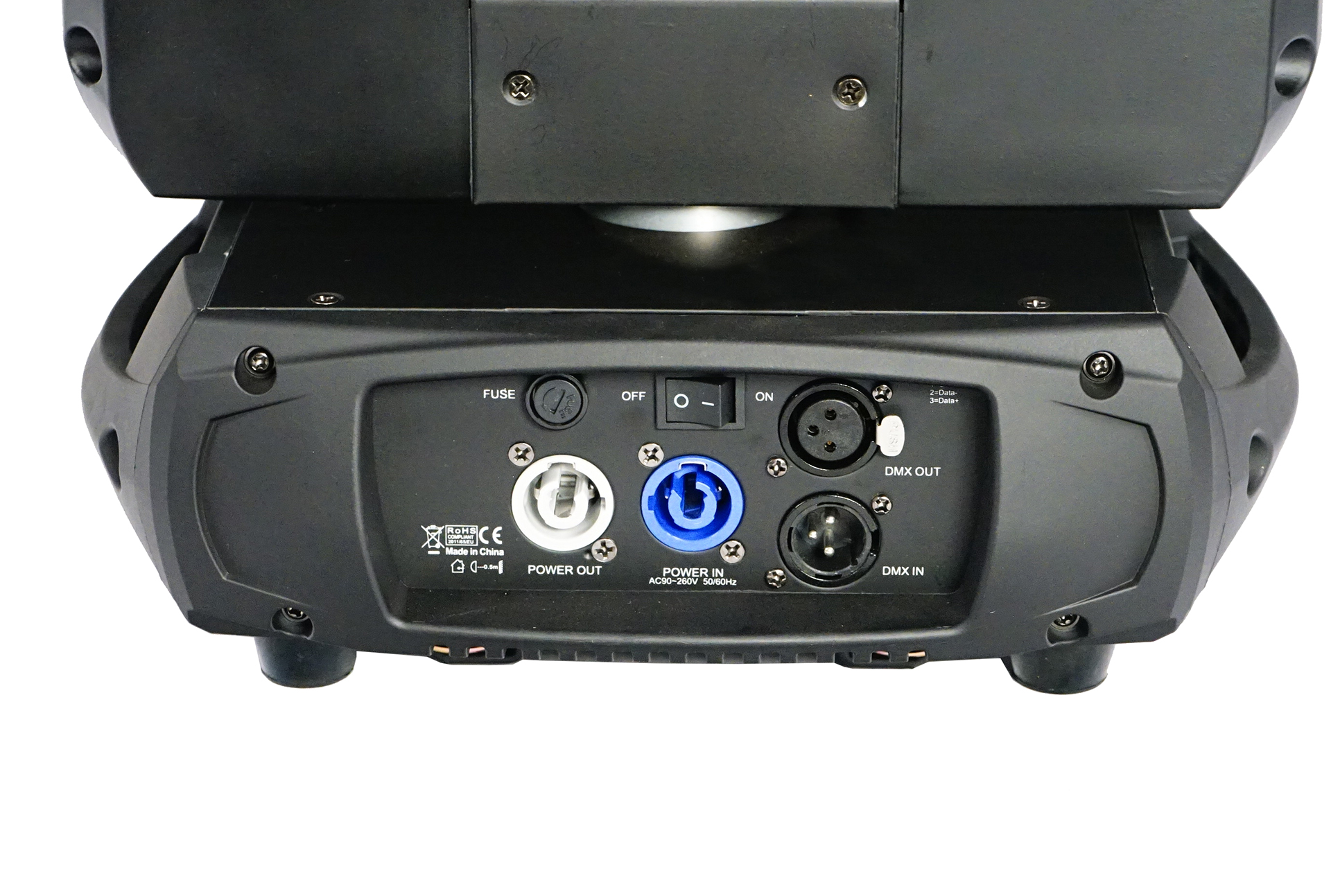 FOS SCORPIO BEAM - Cabeza móvil Beam con fuente de luz LED blanca de 200W y 7500K. Apertura de haz 2 °. Rueda de gobos con 14 gobos. Rueda de color de 12 colores. Pan/Tilt de 16 Bit. Prisma rotativo de 8 caras. - Imagen 4