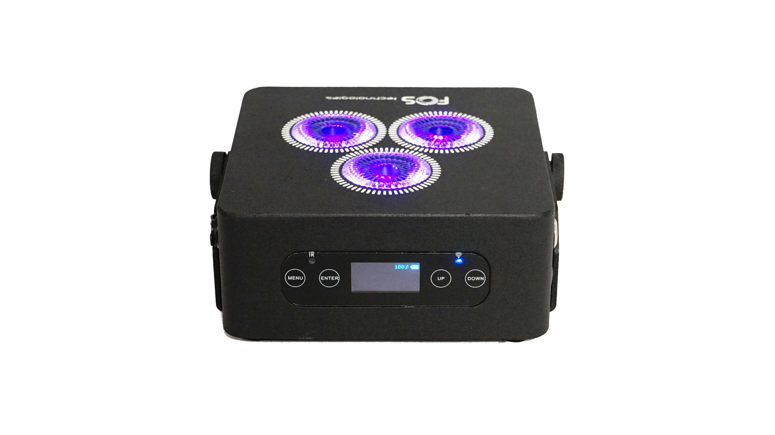 FOS SOLO - Foco par led Profesional batería plana súper delgada y ultra compacta, súper brillante de alta potencia 3 x15 vatios RGBWA + UV, 6 en 1 HEX, ángulo de haz de 25 grados, batería recargable de iones de litio con LG chem. - Imagen 5