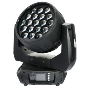 FOS WASH Q19 HP - Wash / Beam moving head , 19 RGBW 30w 4in1 LEDs zoom 6-60°, 4 sections pixel control, Preset color macros RGBW mixing with or without DMX controller , TFT display.