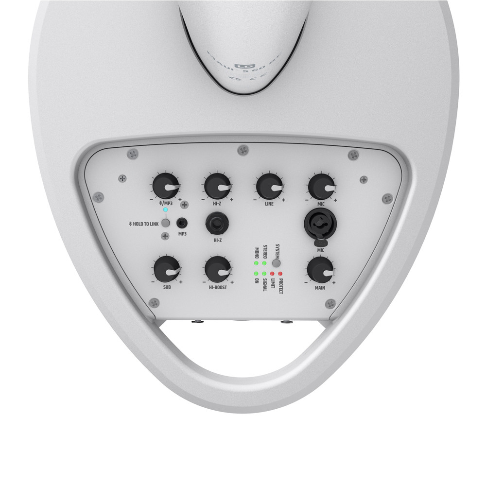 LD Systems MAUI 5 GO 100 W Sistema de PA de columna ultraportátil con alimentación por batería - blanco - versión de 3200 mAh - Imagen 4