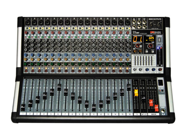 DAP GIG-164CFX - Mesa de mezclas analógica PA , de 16 canales para sonido  en vivo, incluye dinámica y procesador de sonido digital (DSP) Mesas de
