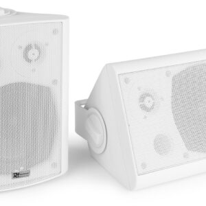 Power Dynamics - BGB50 SET DE ALTAVOCES ACTIVOS INTERIOR/EXTERIOR CON BT 5.25” 100W BLANCO