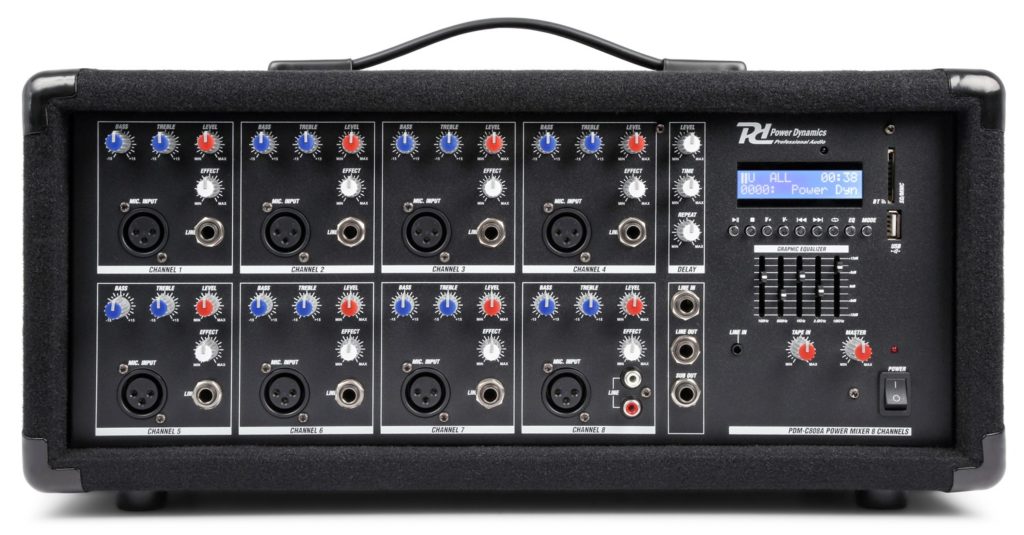 Power Dynamics - PDM-C805A - MEZCLADOR 8 CANALES CON AMPLIFICADOR