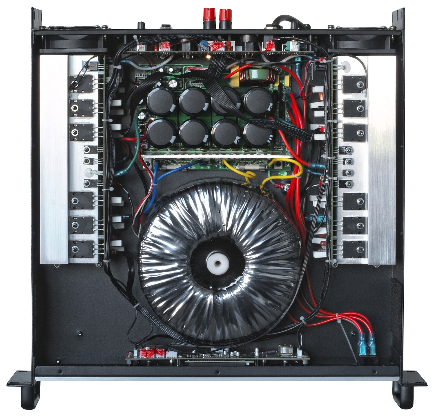 Power Dynamics - PDA-B1500 - Amplificador Profesional con crossover integrado de dos vías y limitador, puede trabajar a 2 Ohmios, 1000W. por canal - Imagen 4