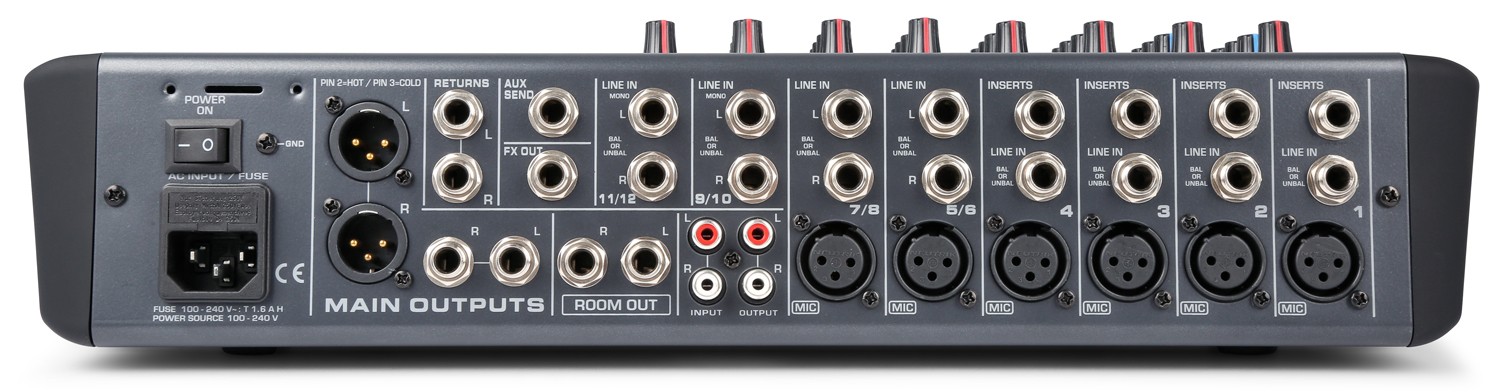 Power Dynamics - PDM-S1204 MEZCLADOR ANALOGICO 12 CANALES PROFESIONAL, con reproductor de MP3 por USB integrado y receptor de BT para audio streaming. - Imagen 3