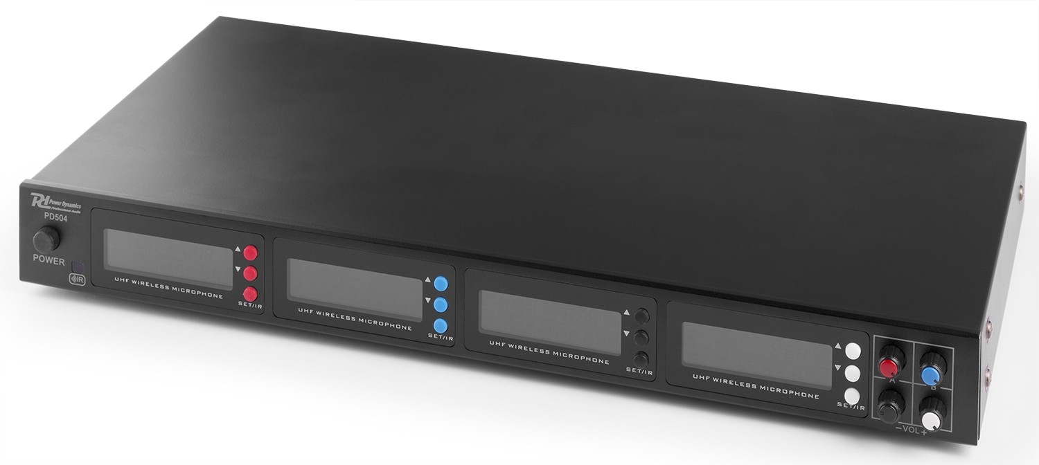 Power Dynamics - PD504B - MICROFONO INALAMBRICO DE 4X 50 CANALES UHF CON 4 MICROFONOS DE CABEZA - Imagen 5