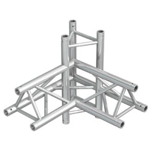 182441_side1 BeamZ Pro - P33-C44 - TRUSS 4-WAY 90º RIGHT 0,743M. Truss triangular en aluminio. Certificado TÜV. Dimensions (L x W x H) 710 x 500 x 500mm