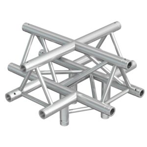 182444 BreamZ Pro - P33-T52 - TRUSS 5-WAY T APEX UP 0,71M. Truss triangular en aluminio. Dimensions (L x W x H) 710 x 710 x 500mm