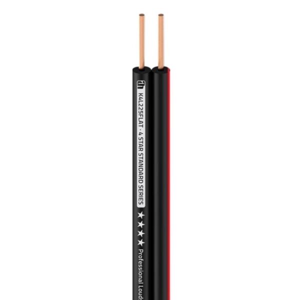Adam Hall Cables -  4 STAR L 225 FLAT -  Cable de altavoz 2 x 2,5 mm² Plano