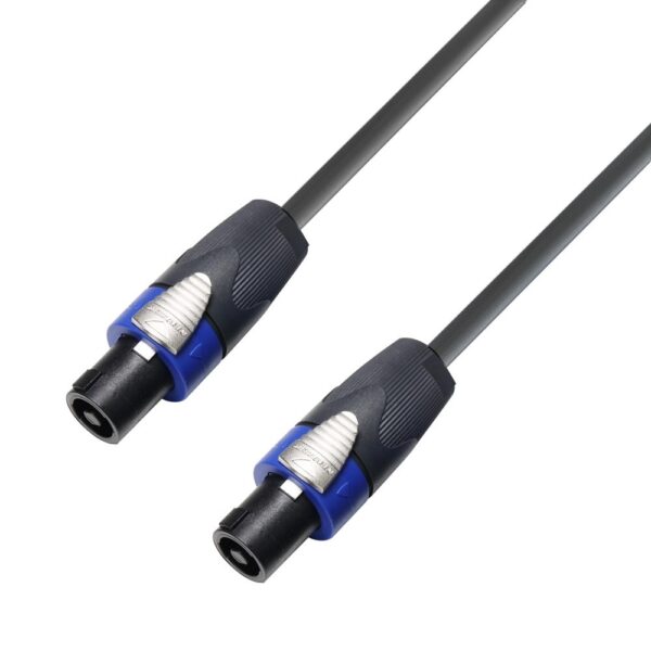 Adam Hall Cables -  5 STAR S225 SS 2000 -  Cable de altavoz altamente flexible 2 x 2,5 mm² de 4 polos NEUTRIK© speakON 20 m