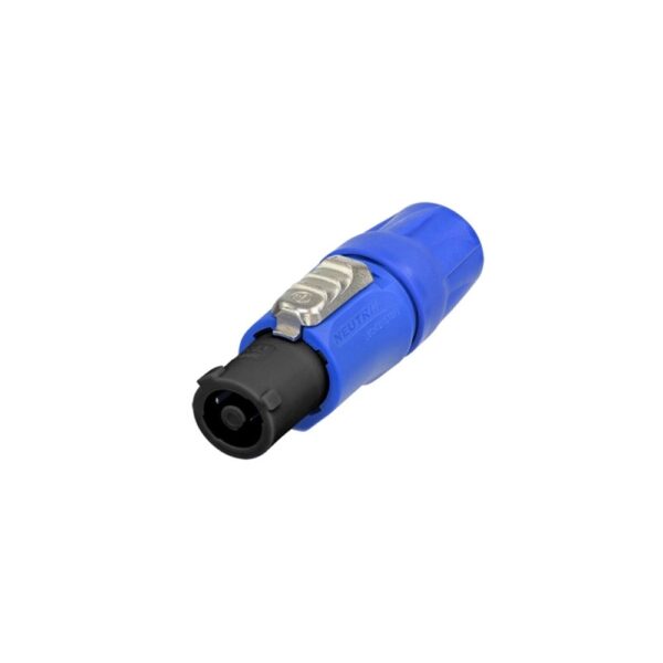 Neutrik - NAC3FCA-1 - Conector de cable bloqueable, alimentación, terminales de tornillo, azul, inserción V-0, Neutrik NAC3FCA-1 Conector de cable bloqueable, alimentación, terminales de tornillo, azul, inserción V-0