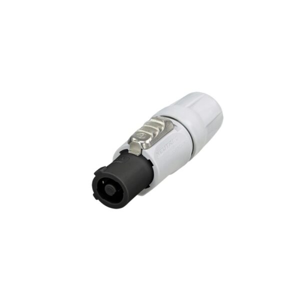 Neutrik- NAC3FCB-1 - PowerCON hembra, Conector de cable bloqueable, salida de corriente, terminales de tornillo, gris, inserción V-0