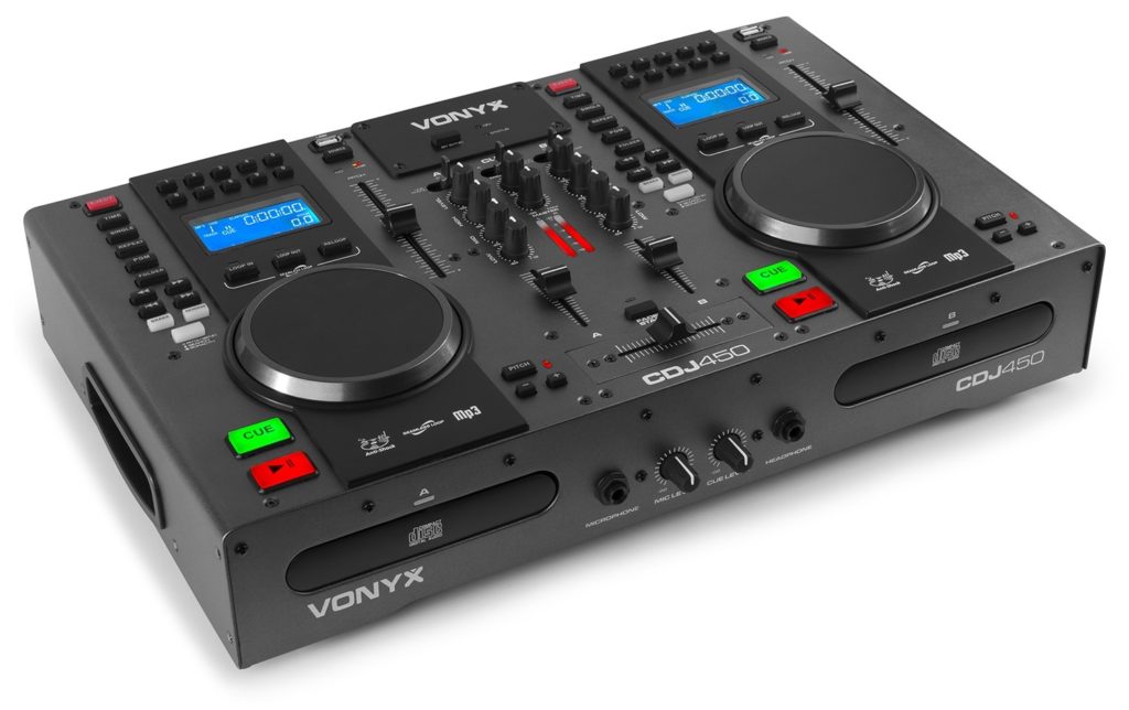 VONYX - CDJ450 DOBLE REPRODUCTOR MEZCLADOR SOBREMESA CD/MP3/USB CON BT