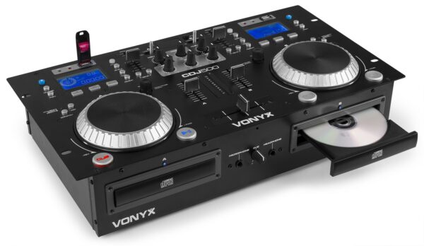 VONYX - CDJ500 DOBLE REPRODUCTOR CON AMPLIFICADOR CD/MP3/USB/BT